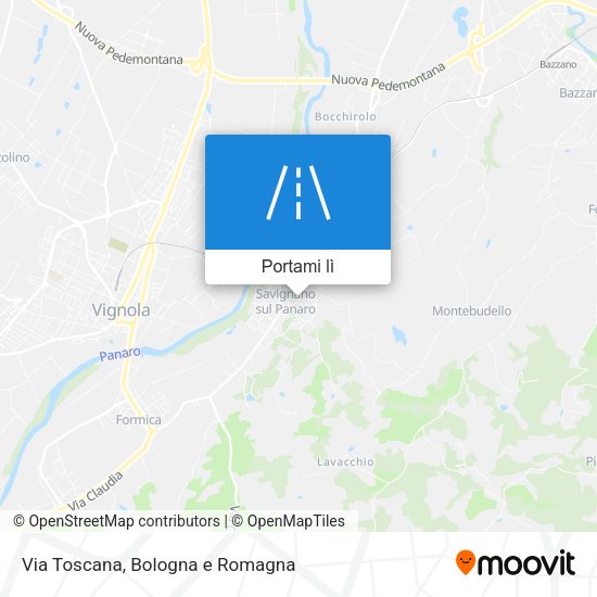 Mappa Via Toscana
