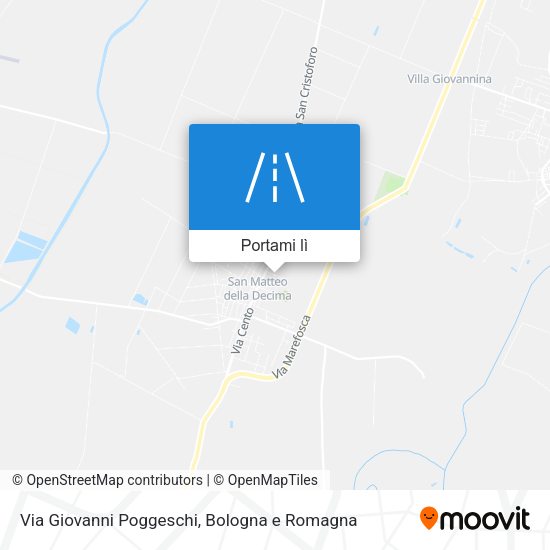Mappa Via Giovanni Poggeschi