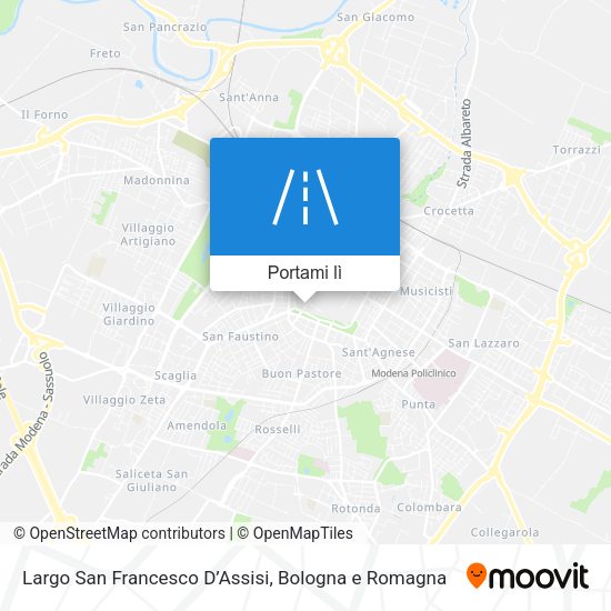 Mappa Largo San Francesco D’Assisi
