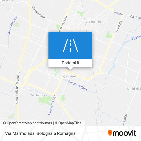 Mappa Via Marmolada