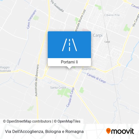 Mappa Via Dell'Accoglienza