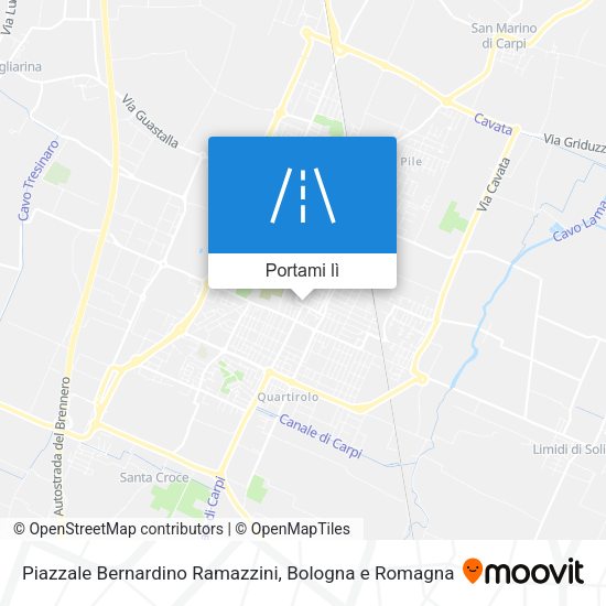 Mappa Piazzale Bernardino Ramazzini