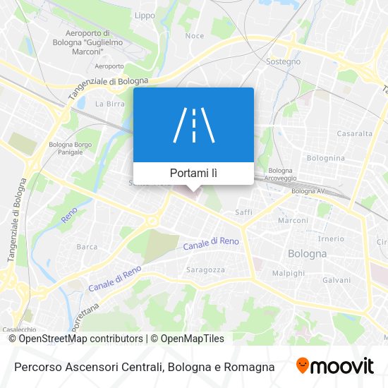 Mappa Percorso Ascensori Centrali