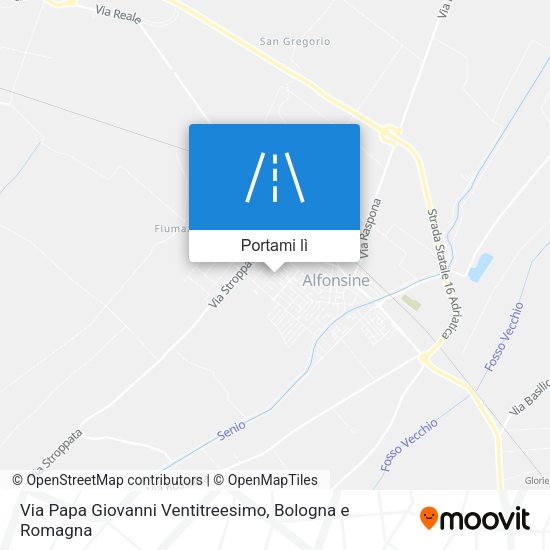 Mappa Via Papa Giovanni Ventitreesimo