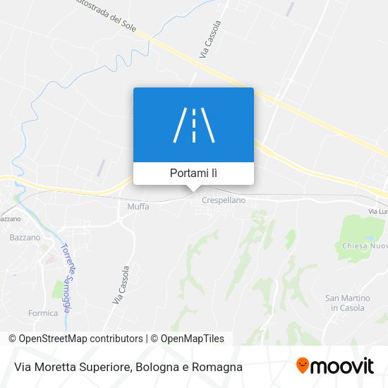 Mappa Via Moretta Superiore