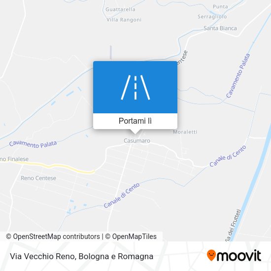 Mappa Via Vecchio Reno