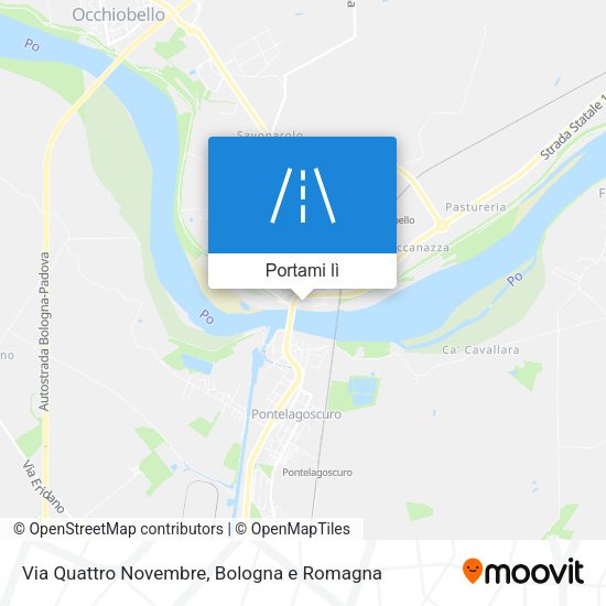 Mappa Via Quattro Novembre