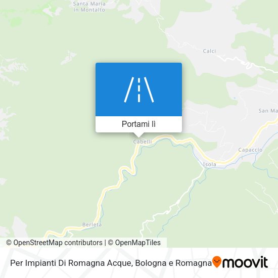 Mappa Per Impianti Di Romagna Acque