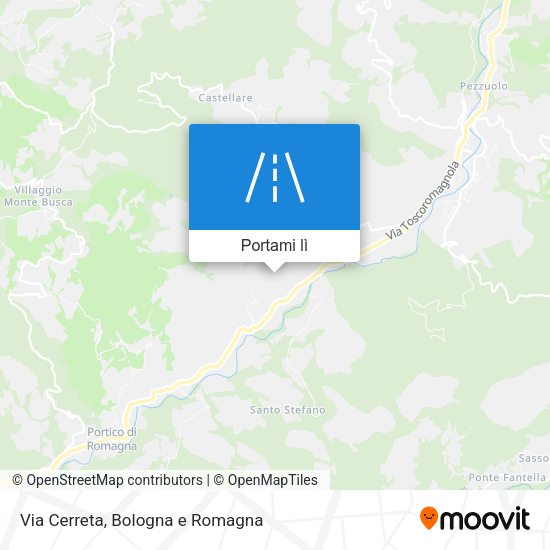 Mappa Via Cerreta
