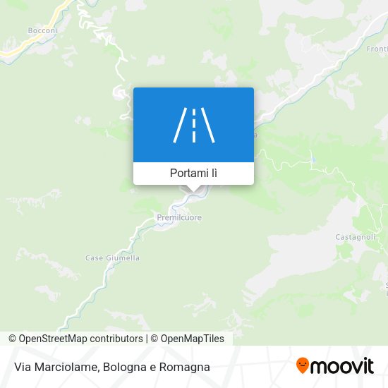 Mappa Via Marciolame