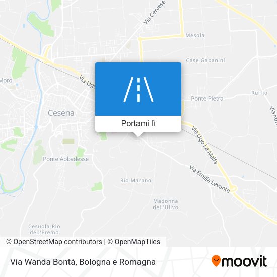 Mappa Via Wanda Bontà