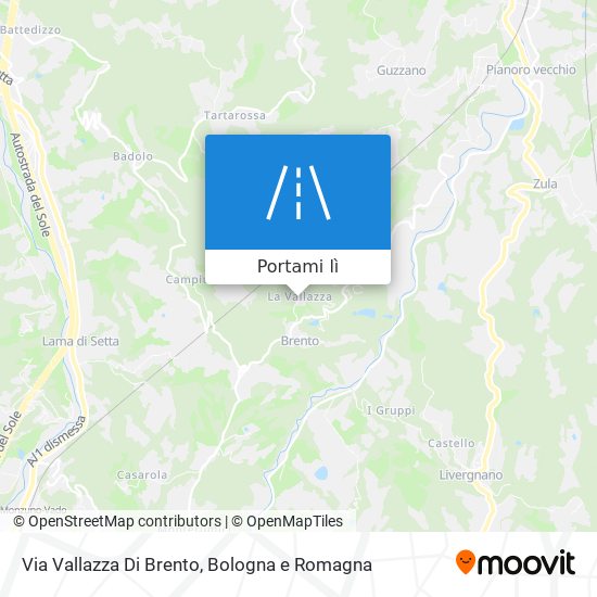 Mappa Via Vallazza Di Brento