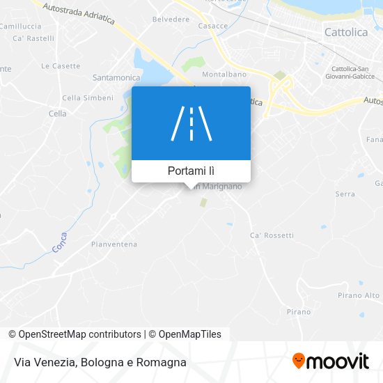 Mappa Via Venezia