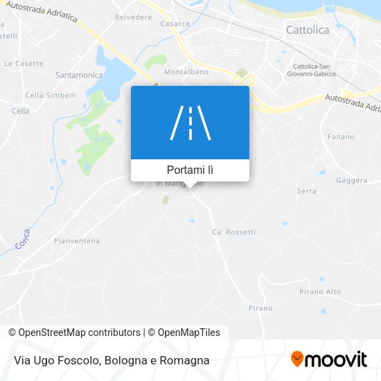 Mappa Via Ugo Foscolo
