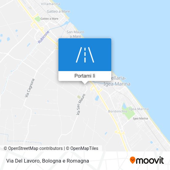 Mappa Via Del Lavoro