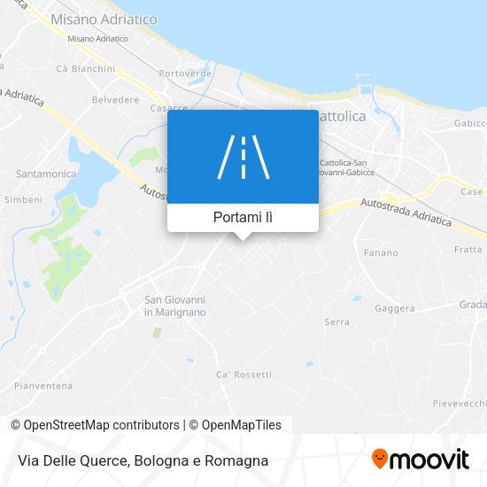 Mappa Via Delle Querce