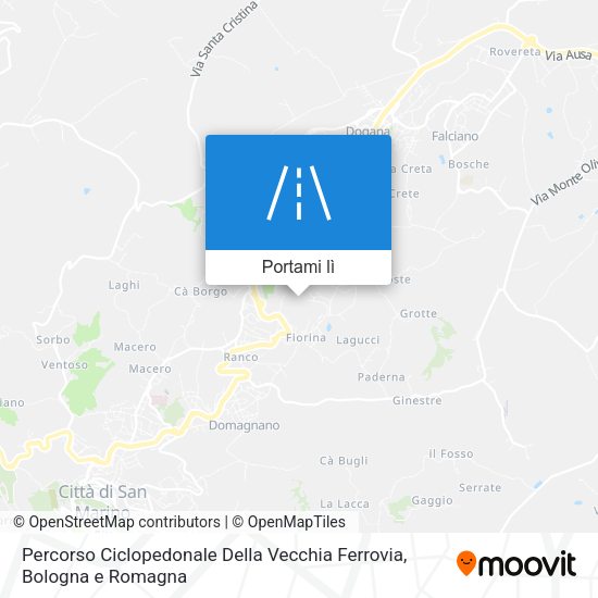 Mappa Percorso Ciclopedonale Della Vecchia Ferrovia