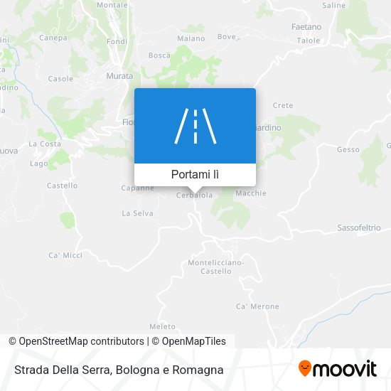 Mappa Strada Della Serra