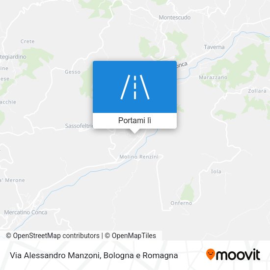 Mappa Via Alessandro Manzoni