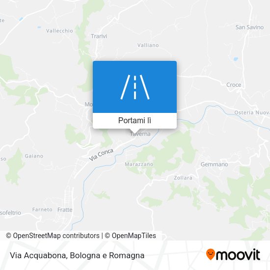 Mappa Via Acquabona