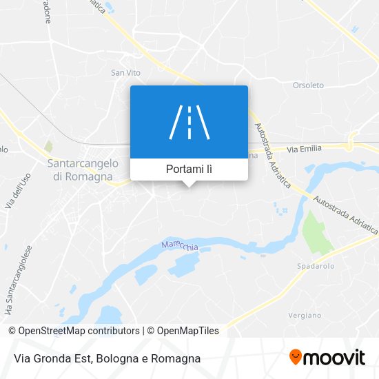 Mappa Via Gronda Est