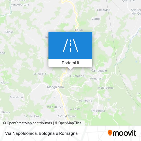 Mappa Via Napoleonica