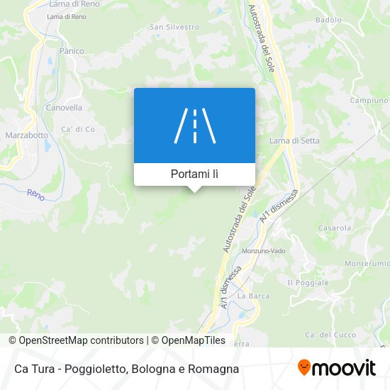 Mappa Ca Tura - Poggioletto