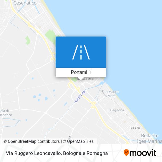 Mappa Via Ruggero Leoncavallo