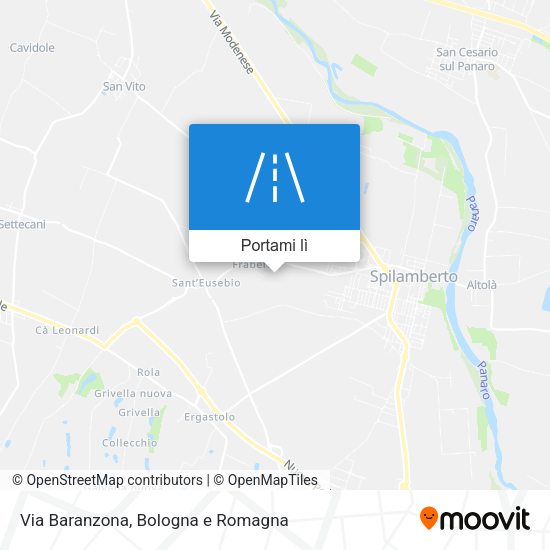 Mappa Via Baranzona