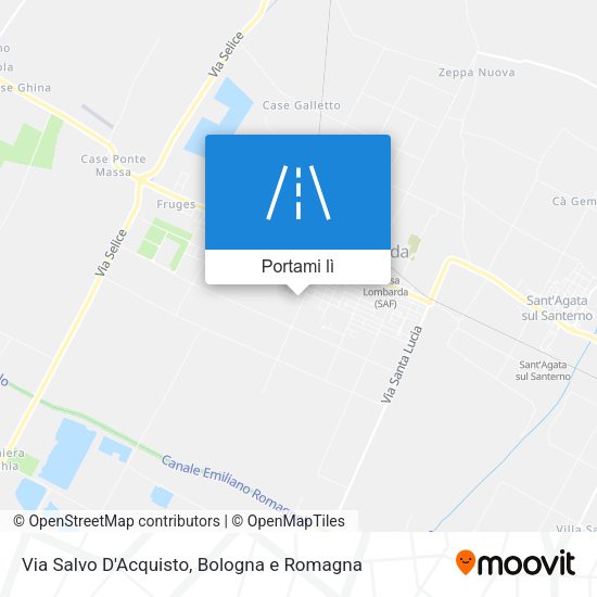 Mappa Via Salvo D'Acquisto