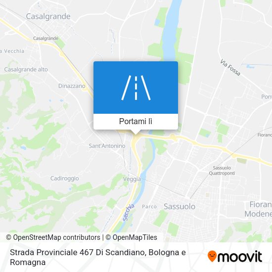 Mappa Strada Provinciale 467 Di Scandiano
