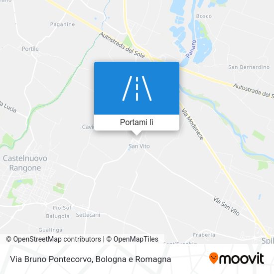 Mappa Via Bruno Pontecorvo