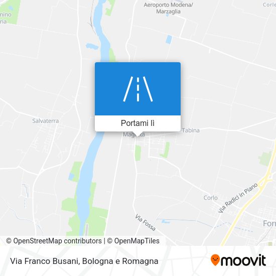 Mappa Via Franco Busani