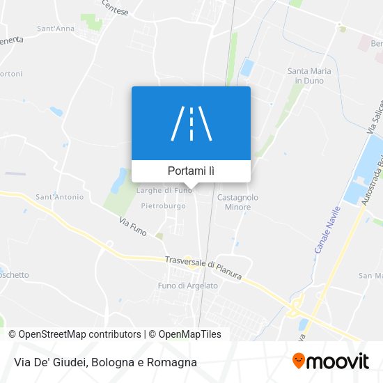 Mappa Via De' Giudei