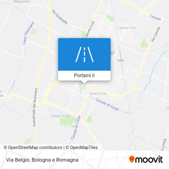 Mappa Via Belgio