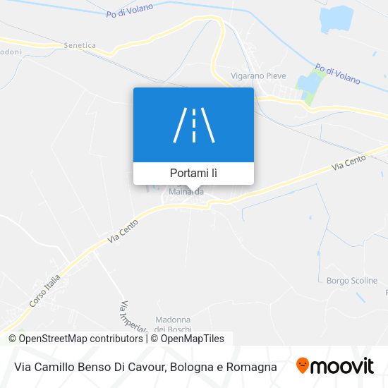 Mappa Via Camillo Benso Di Cavour