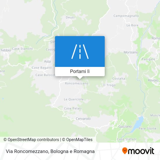 Mappa Via Roncomezzano