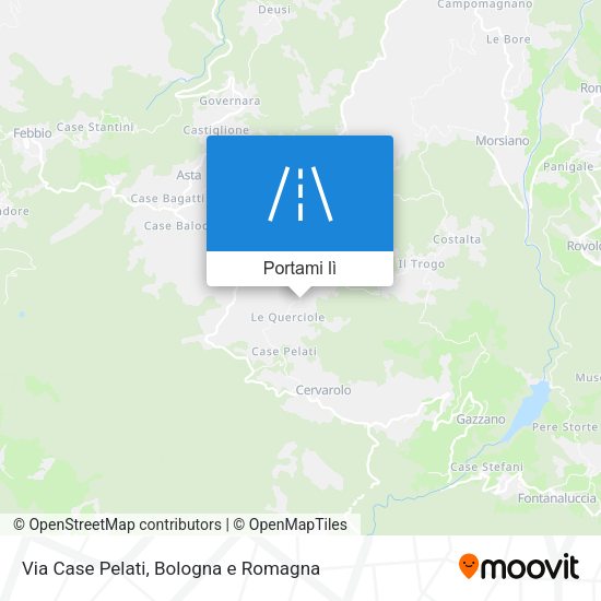 Mappa Via Case Pelati