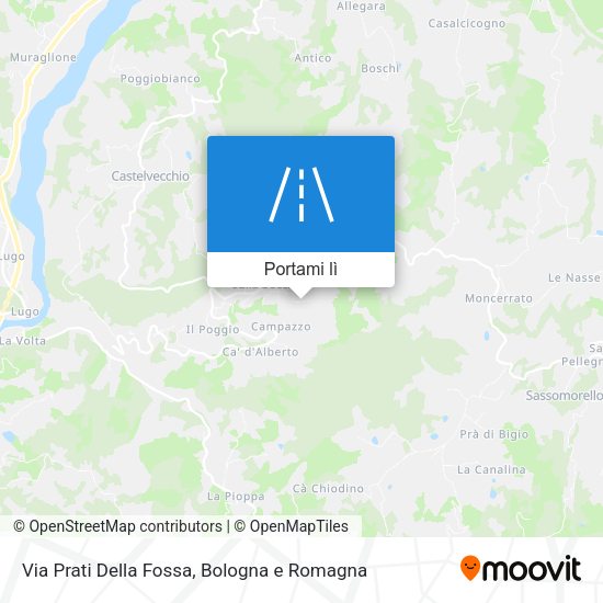 Mappa Via Prati Della Fossa