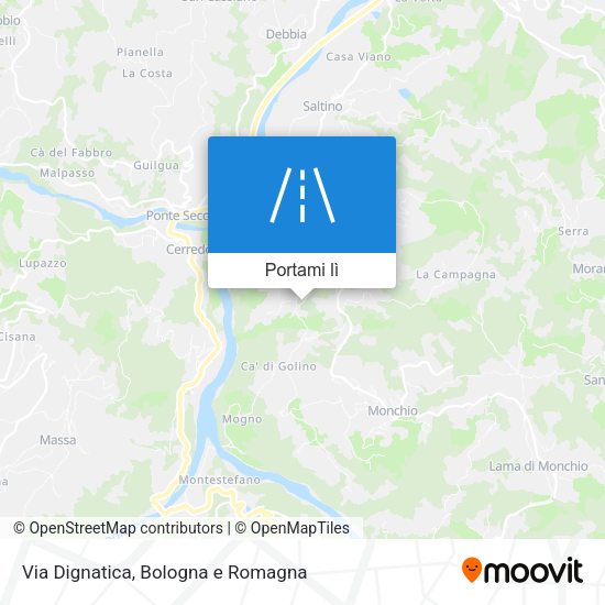 Mappa Via Dignatica