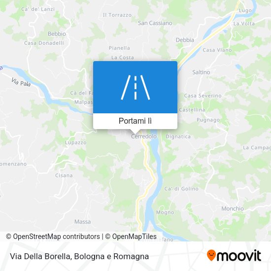 Mappa Via Della Borella
