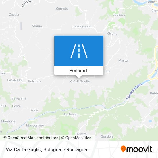 Mappa Via Ca' Di Guglio