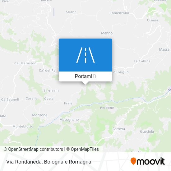 Mappa Via Rondaneda