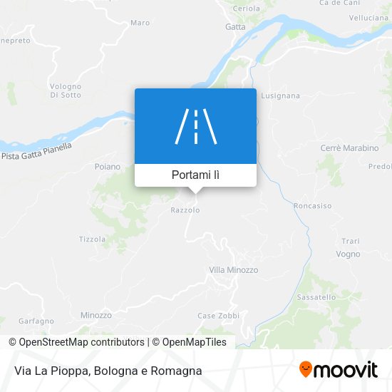 Mappa Via La Pioppa