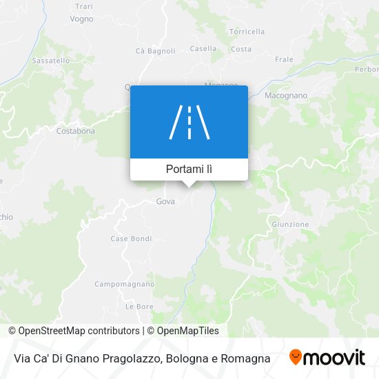 Mappa Via Ca' Di Gnano Pragolazzo