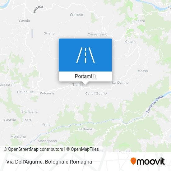 Mappa Via Dell'Aigume
