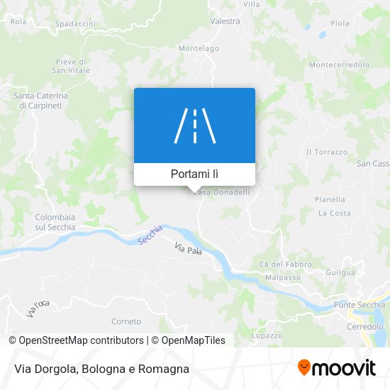 Mappa Via Dorgola