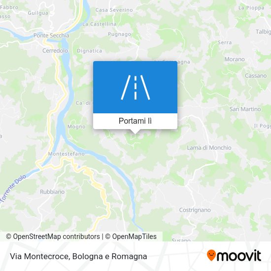 Mappa Via Montecroce