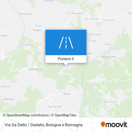 Mappa Via Da Dallo / Dadallo