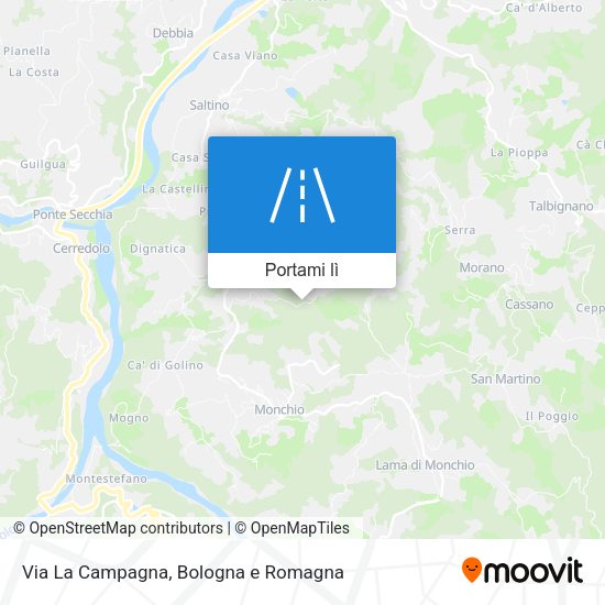 Mappa Via La Campagna
